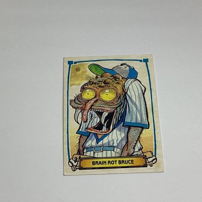 Brain Rot Bruce 1988 Leaf Baseball Sticker #64