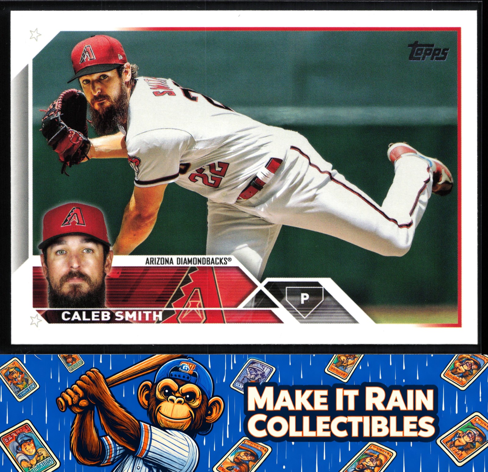 Caleb Smith 2023 Topps Series One #191 Arizona Diamondbacks Baseball