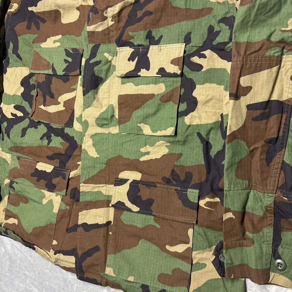 Propper Woodland Camo BDU Tactical Military Uniform 4Pocket Coat Size XL / R - Image 4 of 4