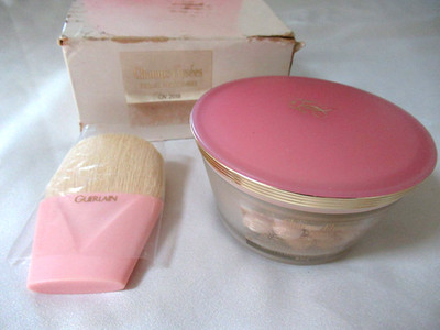 Vintage Guerlain Champs-Elysées Perfumed Pearls All Over Body Powder 3.5oz brush