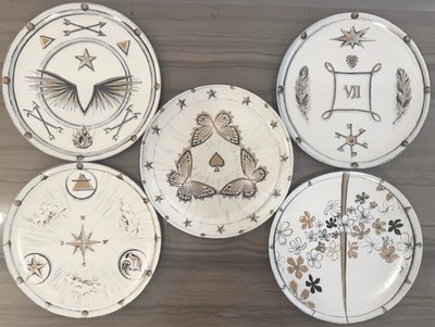 Laboratorio Paravinci Milano, Chapter 2, Tenet Dessert Plate, Set Of 5, 7.8  Dia
