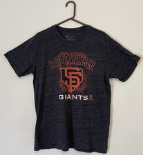 Majestic MLB San Francisco Giants Shirt 2XL Mens Plus Gray Orange Heather Grey