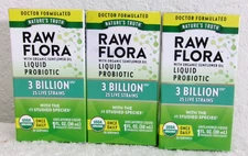 3 Nature’s Truth Womans Care Raw Flora Liquid Probiotic 3 Bill live strains 7/26