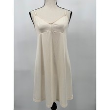 Zimmermann Slip Dress Women 1 (US 4/small) Off White Babydoll Mini