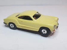 KARMANN GHIA  LITE YELLOW VW NOS AURORA CHASSIS,TJET HO  SLOT