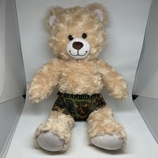 Build A Bear Teddy Plush 17" Light Brown Tan Fuzzy Stuffed Animal BAB Soft Toy