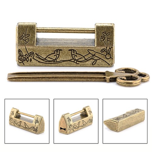 Vintage Elegance Zinc Alloy Wooden Box Keywords Antique Design High Quality - Picture 19 of 21