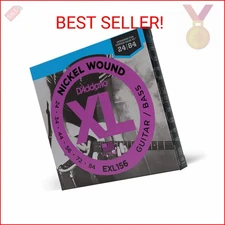 D'Addario Guitar Strings - XL Nickel Electric Guitar Strings - EXL156 - Perfect 