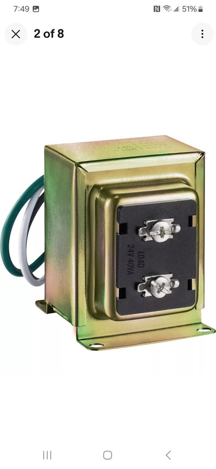 Newhouse Hardware 40TR 24-Volt 40vA Wired Door Bell Transforer for... Newhouse Hardware 40TR 24-Volt 40vA Wired Door Bell Transforer for...