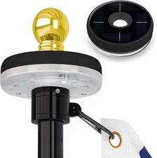 Solar LED Flag Pole Light for 5-10ft Poles, Waterproof, Auto On/Off