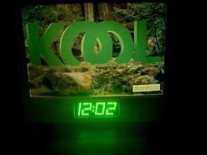 Kool Motion Clock Light Large Tobacciana Breweriana Collectible Rare Vintage 