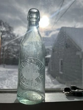 Rare Theo Schulte Blob Beer Bottle Racine Wi Wis Wisconsin