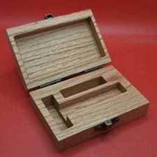 Safety Razor Case. New. Handmade. Premium Red Oak. Wood Box For Storage. 