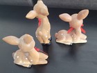 Vintage 3 Pc Holiday Time Ceramic Holiday Christmas Deer Collectable Figurines — photo 2
