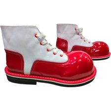 Mexican Professional Red White Clown Shoes Zapato Para Payaso Made In Mexico