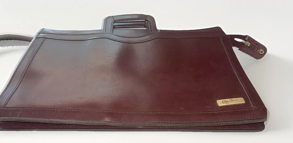 "Maletín portafolio vintage Oleg Cassini Airway Industries 12""x16""" Foto 2 de 4