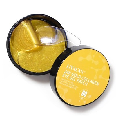 24K Gold Under Eye Patches - 60 PCS - Dark Circle & Puffiness Care