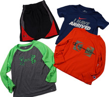 Little Boys Lot 4 CHAMPION, NIKE  UNDER ARMOUR Shorts  Shirts Sz 5