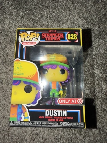 Funko Pop #828 Dustin Black Light Target Exclusive Stranger Things