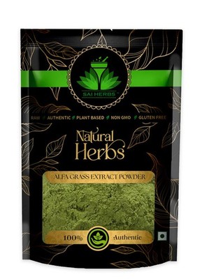SAI HERBS Alfalfa Grass Extract Powder - Natural Botanical Extract