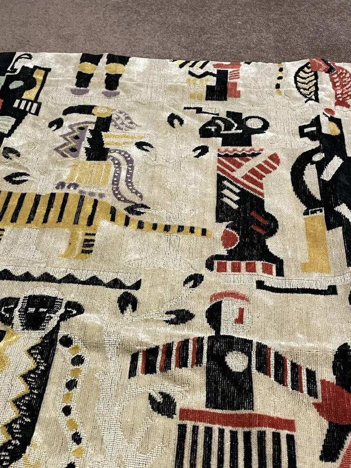Clarence House Zambezi Multi Texture African Linen Velvet Fabric 51”x41” - Image 4 of 4
