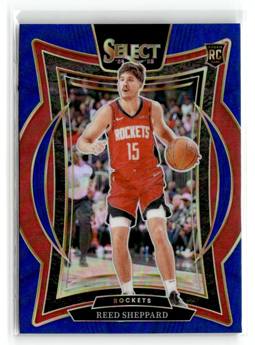 2024-25 Panini Select #68 Reed Sheppard Blue Prizm