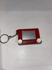 Vintage Etch a Sketch Magic Screen Toy Keychain 90s Y2K Christmas Gift Funny