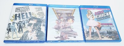 NEW ~ Straight to Hell ~ Highway Patrolman ~ Repo Chick Blu-ray Alex Cox LOT