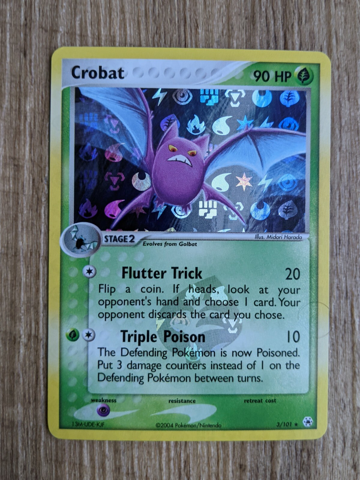 2004 Crobat HOLO 3/101 Ex Hidden Legends Mint/NM