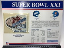 Super Bowl XXI Patch Willabee Ward from 1990's Sealed