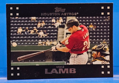 Mike Lamb 1B Astros Topps Baseball Card #423 2007 White Font - Bild 1 von 2