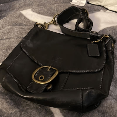 Coach Bleecker Leather Flap Large Shoulder Bag SKU 78660 | eBay