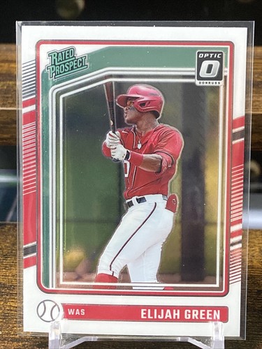 2024 Donruss Optic Rated Prospect #161 Elijah Green - Washington Nationals - Picture 2 of 3
