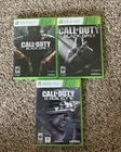 Xbox 360 Call of Duty Black Ops 1 and 2 And Ghosts Bundle Tested & Working