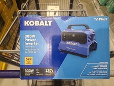Kobalt 300 Watt Power Inverter 120V, USB-C, USB-A, Brand New In Box No Battery