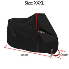 Motorcycle Cover waterproof Heavy Duty for Winter Outside Storage 3XL Snow Rain