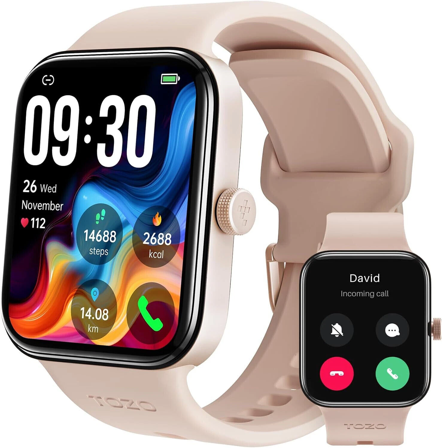 Smart Watch Women Men with Phone Function Wristwatch Sport Watch for Android iOS