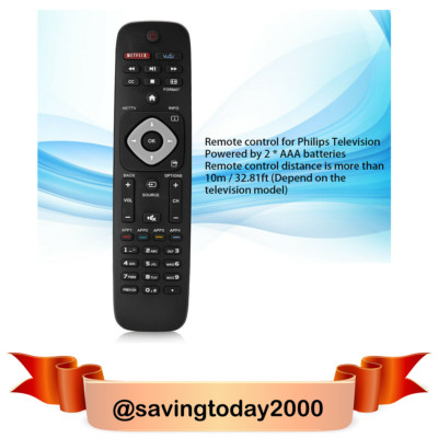 Universal Remote Control for All Philips TV RF402A-V14 NH800UP RF402A-T1