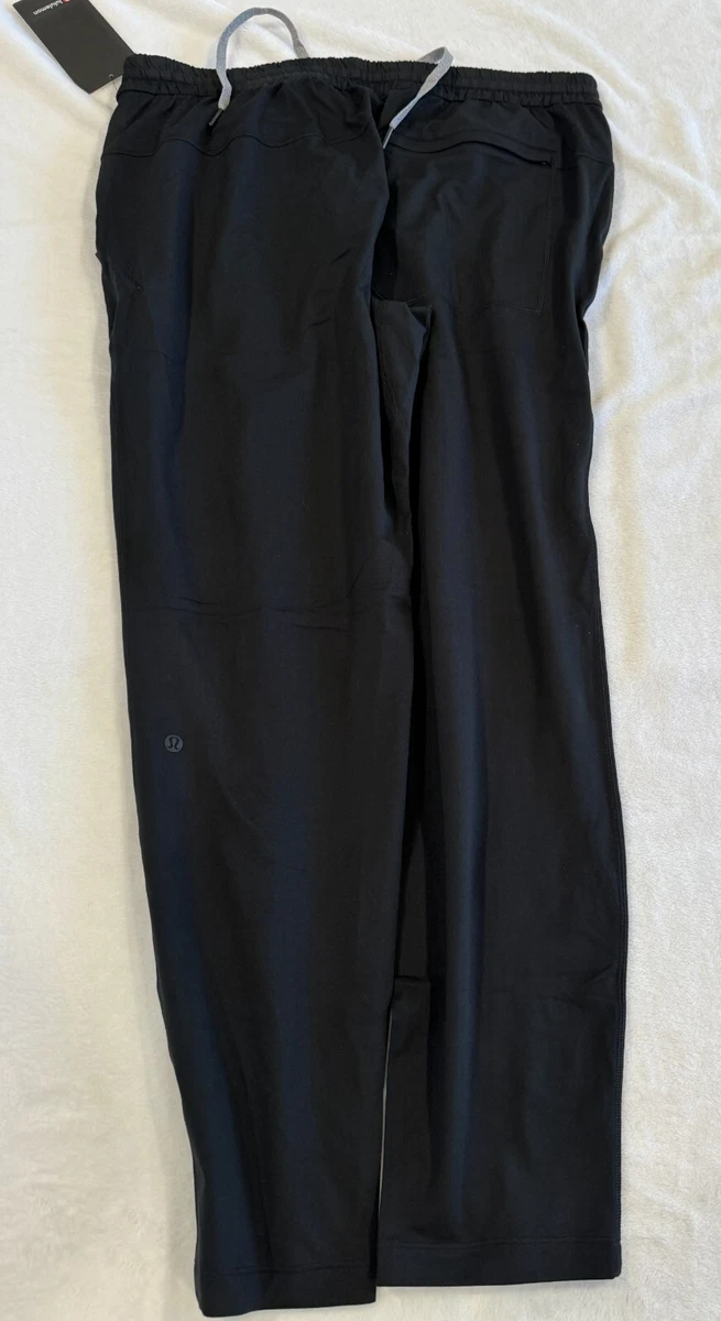 Lululemon Men's Soft Jersey Tapered Pant Black Size Large 28 Inch