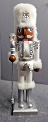 HOLIDAY TIME 14 INCH CHRISTMAS NUTCRACKER- TANNED ICE PRINCE NUTCRACKER