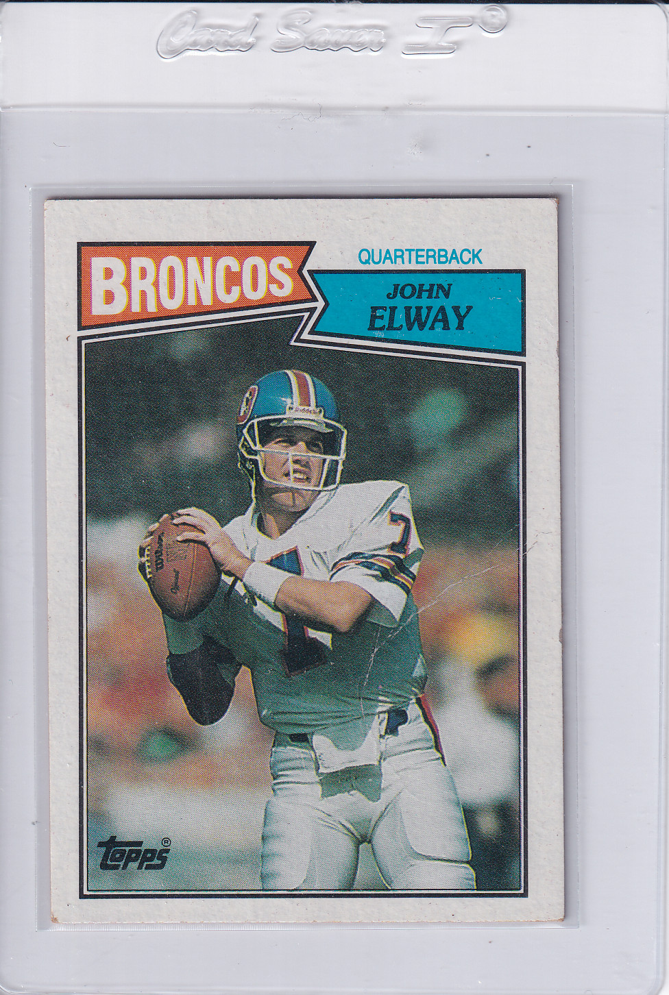 1987 Topps Football #31 John Elway - VG - Denver Broncos