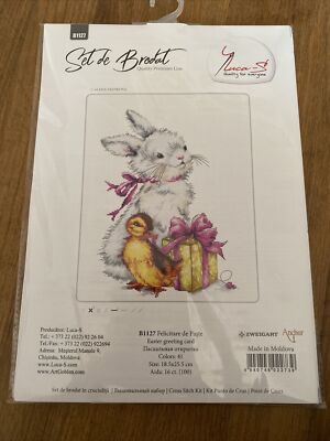 Luca-s Kreuzstich-Set ''Hase und Entlein''