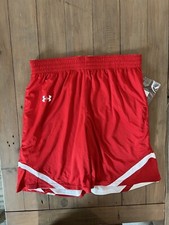 Under Armour Basketball Clutch 2 Reversible Training Short Red Men's L UKS528M