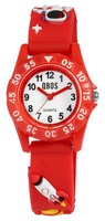 Kinder Armbanduhr Kinderuhr Kids Analog Watch Silikonarmband Weltraum Rot Qbos