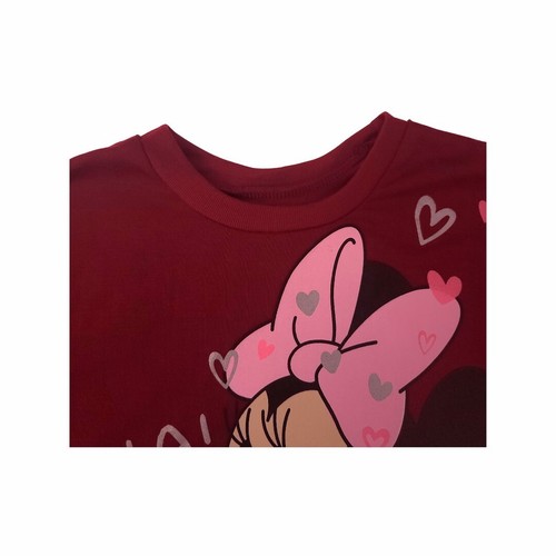 Disney Junior Minnie Mouse Outfit For Girls / Long Sleeve Shirt & Leggings Set - Picture 3 of 9