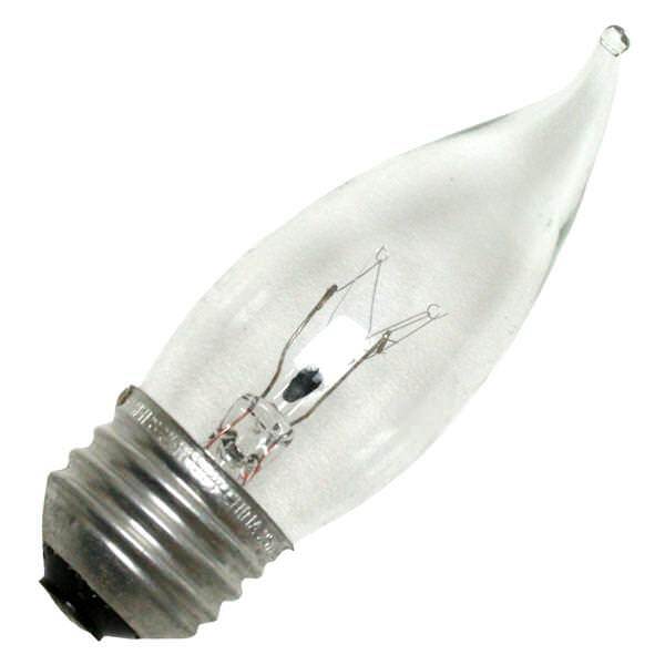 4 PK Philips Candelabra 25 Watt Light bulbs E26 Medium Base Decorative