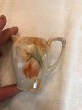 VINTAGE CREAMER WITH PINK FLOWERS ITEM NO. PFC8T