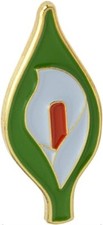 Ireland Easter Lily Irish National Flag Metal Enamel Pin Badge