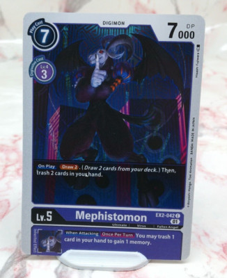 Digimon Card - Mephistomon EX2-042 C Digital Hazard - NM/M