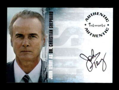 JOHN TERRY AS DR. CHRISTIAN SHEPHARD 2005 INKWORKS LOST AUTOGRAPH AUTO BF4729